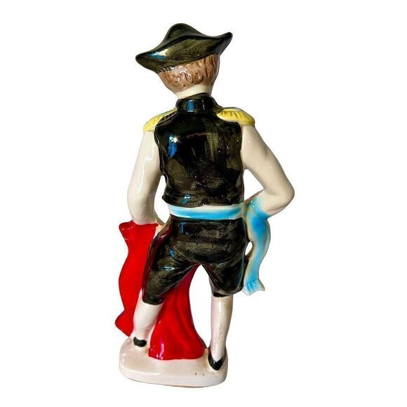 Vibrant Mid Century Bullfighter Figurine
Matador Statue With Sword & Red
Cape - Picture 4 of 12